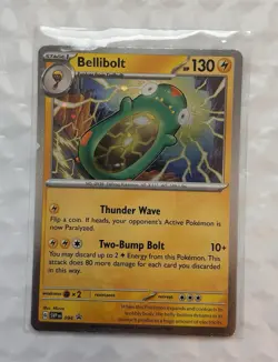 Bellibolt SVP094 Cosmos Holo Scarlet & Violet Black Star Promo Pokemon Card - Image 1