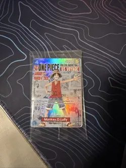 One Piece Monkey D. Luffy US Voyage College Basketball Card Rutgers - Image 1