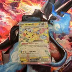 Pokemon TCG Surging Sparks Pikachu EX Card 57/191 NM Condition - Image 1
