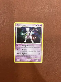 Pokemon Mewtwo Holo Card 9/100 Majestic Dawn TCG 2008 - Image 1