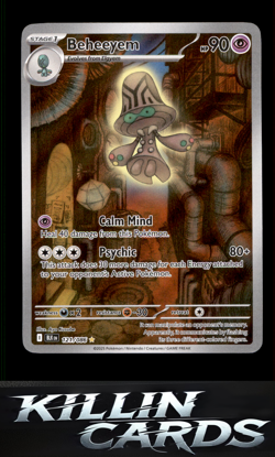 Beheeyem - 121/086 121/086 Pokemon Illustration Rare SV: Black Bolt Card NM - Image 1