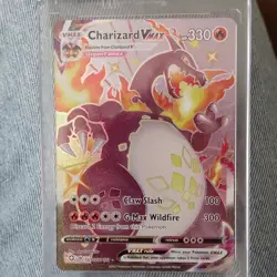 Charizard VMAX SV107/SV122 Shining Fates Shiny Vault Holo 330 HP Pokemon Card - Image 1