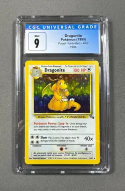 1999 Pokemon Dragonite Holo - Graded MINT CGC 9.0 - Card 4/62 - Image 1