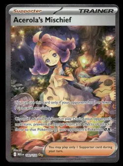 Pokemon Cards Acerola's Mischief 183/132 Mega Evolution NM - Image 1
