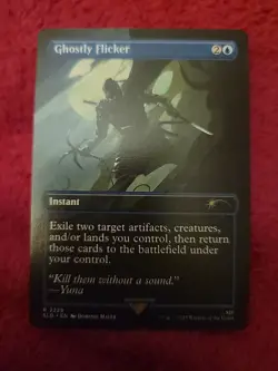 1x Ghostly Flicker, 2229, Non-Foil, Ghost of Tsushima Secret Lair Magic MTG NM - Image 1