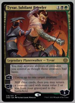 Tyvar, Jubilant Brawler 218/271 Non Foil Rare All Will Be One MTG NM - Image 1
