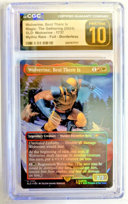 MTG MARVEL MYTHIC RARE FOIL BORDERLESS Wolverine, Best There Is CGC PRISTINE 10 - Image 1