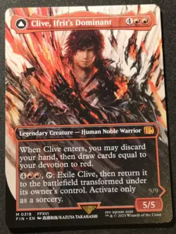 Clive, Ifrit's Dominant - Borderless - FIN - MTG - EN - NM - 0318 - Image 1