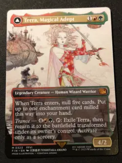 Terra, Magical Adept / Esper Terra - Borderless - FIN - MTG - EN - NM - 0323 - Image 1