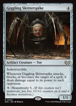 MTG - Giggling Skitterspike - Duskmourn Commander - Image 1