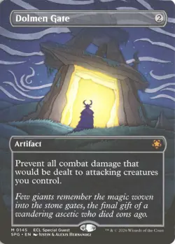 MTG Dolmen Gate (0145) *Non-Foil* Borderless Special Guest Lorwyn Eclipsed MT/NM - Image 1