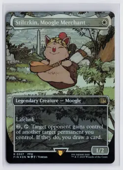 Stiltzkin, Moogle Merchant (Borderless) Final Fantasy Foil - Image 1