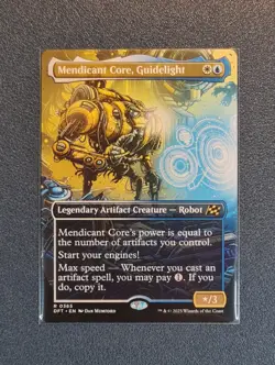 MTG Mendicant Core, Guidelight - Borderless - Aetherdrift - DFT - NM+ Condition - Image 1