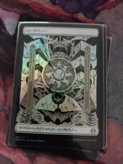 Plains (267) - Full Art Phyrexia: All Will Be One Foil - Image 1