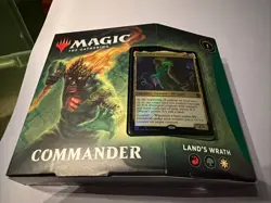 MTG Factory Sealed Zendikar Rising LANDS WRATH Commander Deck 630509925049 - Image 1