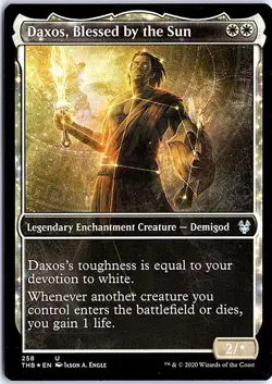 Daxos, Blessed by the Sun (Showcase) U Theros Beyond Death 258 Near Mint Foil Ma - Image 1