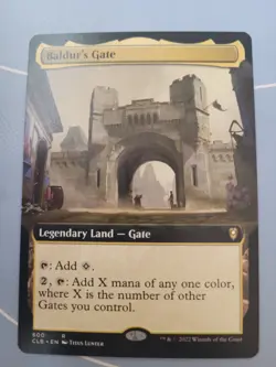 MTG Commander Legends Baldur's Gate Extended Art Magic #600 Land Rare LP/NM - Image 1