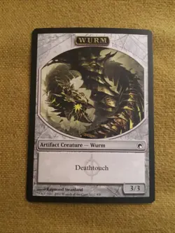 Wurm Token (8) Scars of Mirrodin Regular Free Shipping - Image 1