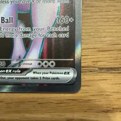 Pokemon Mewtwo EX TCG Team Rockets 213/182 Full Art Destined Rivals - Image 5