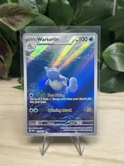 Wartortle 171/165 Illustration Rare 151 English Pokemon Card NM - Image 1