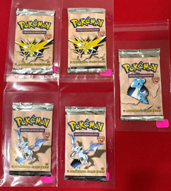 Pokemon 1st EDITION Fossil Booster Pack sealed - 5 packs 21.11- 21.16 grams - Image 4
