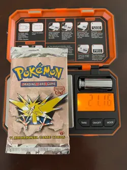Pokemon 1st EDITION Fossil Booster Pack sealed - 5 packs 21.11- 21.16 grams - Image 5