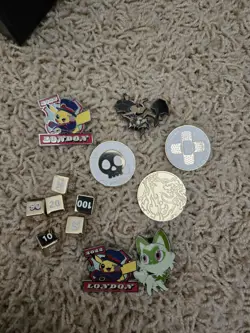 HUGE Pokemon TCG Accessories Lot Coins Dividers Dice SEALED and Loose Sleeves - Image 3