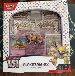 Pokemon Alakazam EX TCG Scarlet and Violet 151 Collection - Image 1