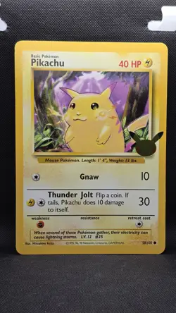 Pikachu 58/102 Oversized/Jumbo (NM) - 25th Anniversary Celebrations Pokemon TCG - Image 1