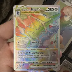 Pokemon Origin Forme Dialga VSTAR 198/189 Astral Radiance Secret Rare Holo - Image 1