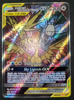 Pokemon Moltres & Zapdos & Articuno GX SM210 Sm Promo Holo TAG TEAM 300 HP - Image 2