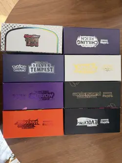 Pokemon ETB Lot (8) All Dividers/Dice/Sleeves NO PACKS - No Plasma Storm Cover - Image 2