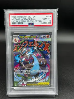 2025 POKEMON MEP ULTRA-PREMIUM COLLECTION #023 MEGA CHARIZARD X EX PSA 10 - Image 1