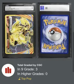 Pokemon TCG Holo Arcanine BREAK Jumbo Promo Graded CGC 9 (Highest CGC Grade) - Image 1