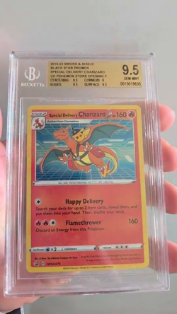 Pokemon Special Delivery Charizard SWSH075 Black Star Promo BGS 9.5 GEM MINT 🔥 - Image 2