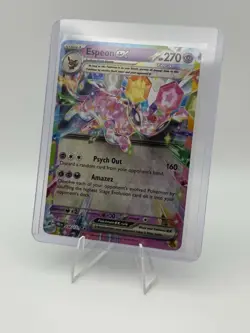 Pokemon TCG Espeon ex 034/131 SV: Prismatic Evolutions Full Art Tera Holo 270 HP - Image 1