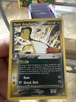 Pokemon TCG Dark Ampharos 2/109 Team Rocket Returns Holo Stamped - Image 1