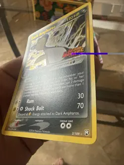 Pokemon TCG Dark Ampharos 2/109 Team Rocket Returns Holo Stamped - Image 3