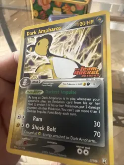 Pokemon TCG Dark Ampharos 2/109 Team Rocket Returns Holo Stamped - Image 4