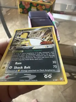 Pokemon TCG Dark Ampharos 2/109 Team Rocket Returns Holo Stamped - Image 5