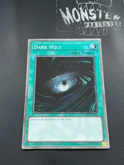YUGIOH DARK HOLE PLATINUM RARE NKRT-EN024 LIMITED EDITION - Image 1
