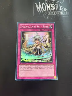 YUGIOH SPIRITUAL LIGHT ART HIJIRI SUPER RARE GAOV-EN077 1ST EDITION - Image 1