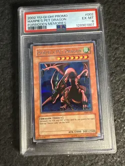 Yu-Gi-Oh! PSA 6 Harpie's Pet Dragon Forbidden Memories FMR-002 - Image 1