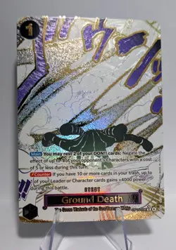 Ground Death (Alternate Art) OP14-096 The Azure Sea's Seven Foil One Piece - Image 1