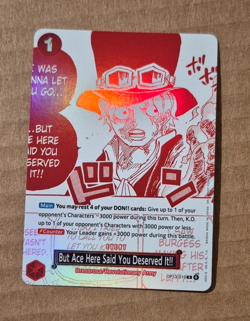 One Piece TCG - But Ace Here Said You Deserved It - OP13-019 - Treasure Campaign - Image 1