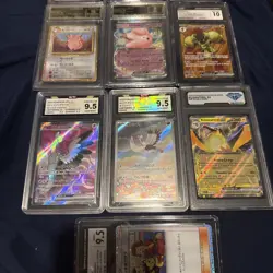 Pokemon TCG Slabs 10 Graded Cards - Image 3