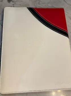 Pokemon Premium Pro Binder - White/Red Leatherette padded cover UltraPro Cards - Image 4