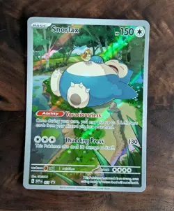 Pokemon Scarlet & Violet 151 3 Card Lot! Snorlax, Omanyte, And Wigglytuff EX - Image 2