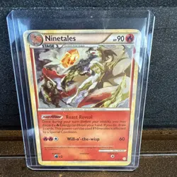 Ninetales 7/123 Holo Rare HeartGold SoulSilver Pokemon Card - Image 1