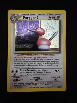 Porygon2 12/64 Pokemon Card TCG Neo Revelation Unlimited Holo Rare - Image 1
